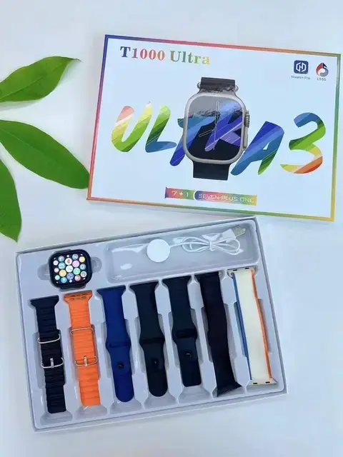 2025 NEW S1000 Pro Series 10 Smart Watch – 7-in-1 Multi-Strap Combo Set