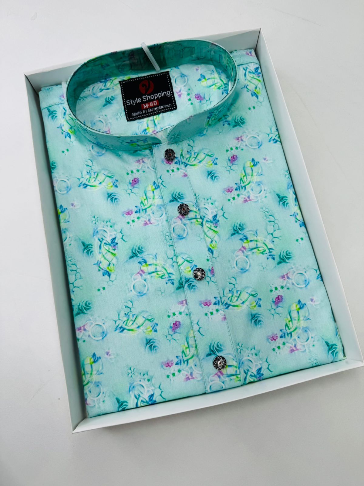 Men’s Cotton Screen Print Panjabi