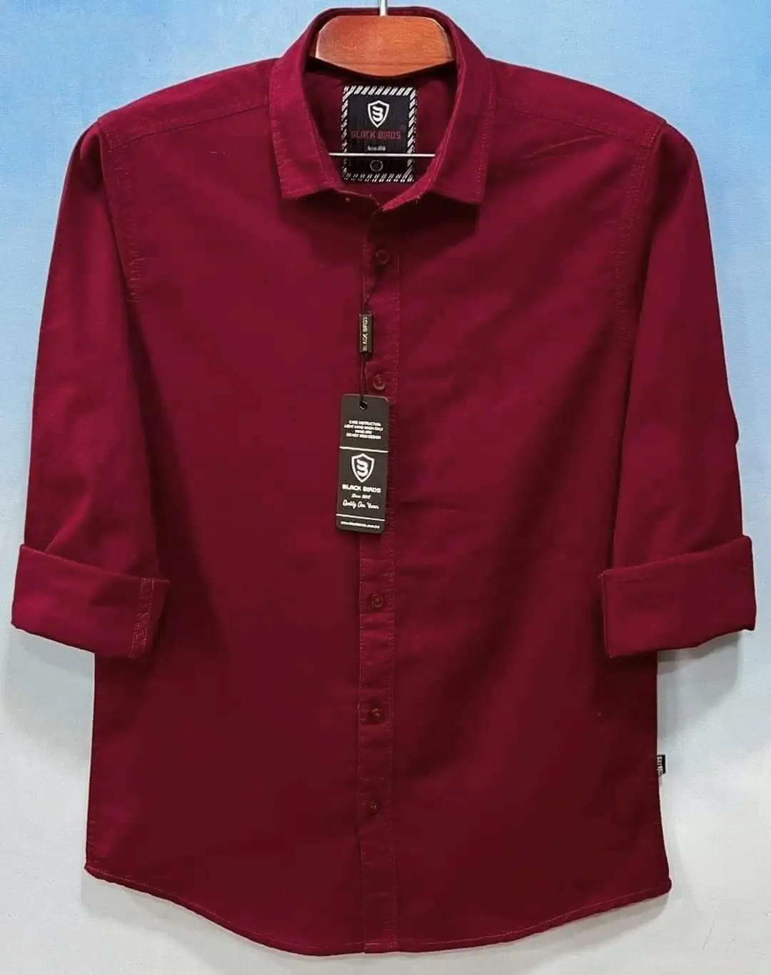Men's Long Sleeve Solid Shirt - 11
