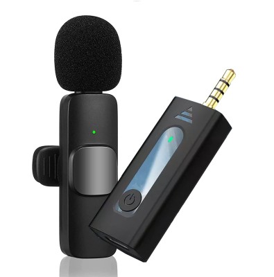 K35 Wireless Collar Microphone for Vlogging Interview Live