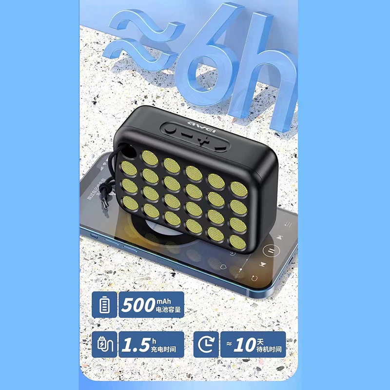 AWEI Y385 Speaker Promotional Outdoor Bluetooth Speakers 4W